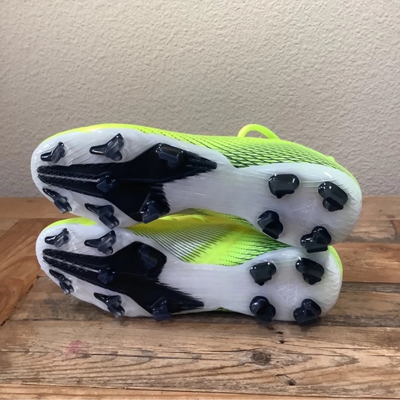 Adidas X Ghosted.3 Laceless FG Men Size 13 Soccer Cleats Solar Yellow FW6969 - Picture 8 of 9